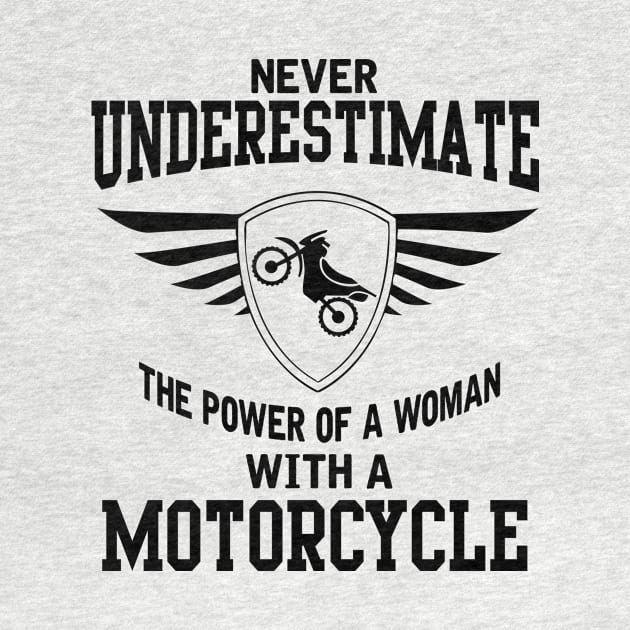The power of a woman with a motorcycle by nektarinchen